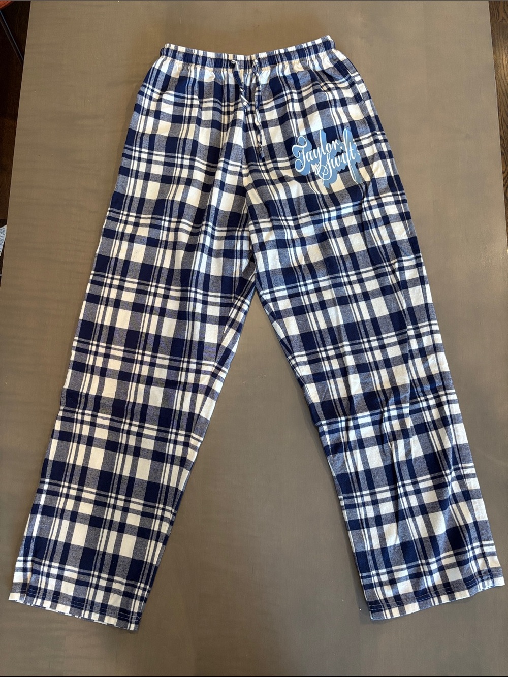 Taylor Swift Fearless Blue & White Plaid Pajama Pants